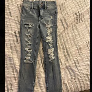 American Eagle super high wasted Skinny jeans size 2